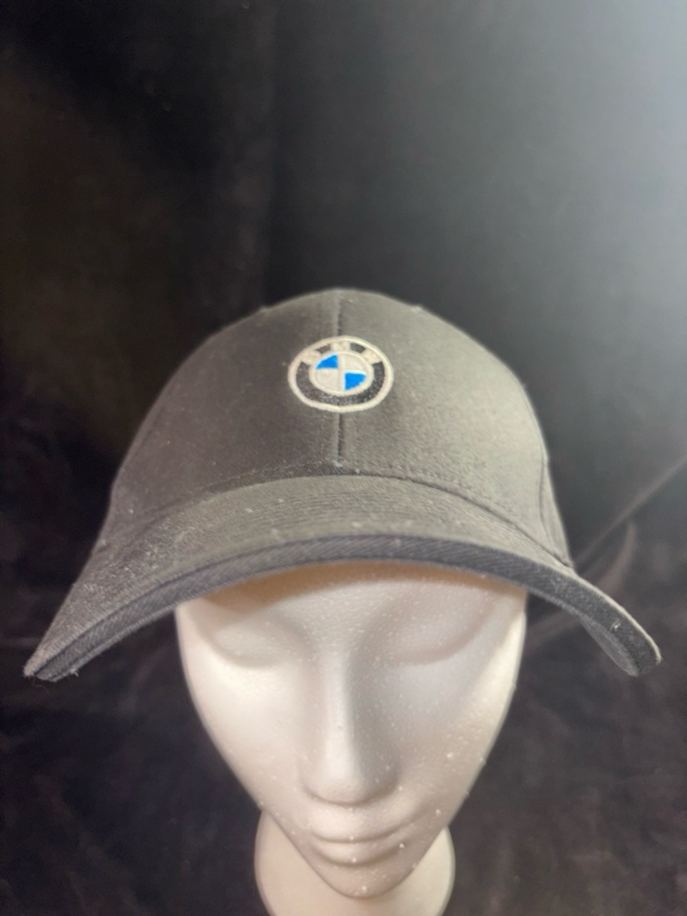 BMW Lifestyle Embroidered Logo Baseball Cap OS Fits Most Black Sporty Minimalist